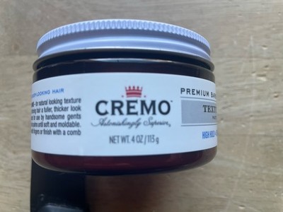 Cremo Hair Styling Barber Grade Texture, High Hold, Low Shine