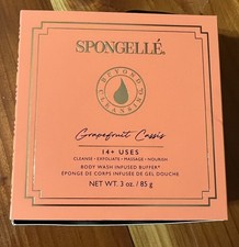 Spongelle GRAPEFRUIT CASSIS Buffer Flower Body Wash Sponge Exfoliate 3oz New