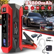 89800mAh Car Jump Starter with Air Compressor Battery Jumper Box Charger Booster