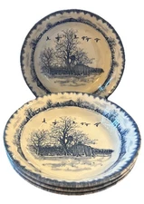 (4)-International Tableworks Bob Timberlake “Riverwood” Coupe Bowl 7” Disc.