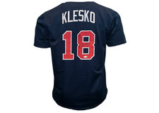 Ryan Klesko Signed Atlanta Blue Baseball Jersey JSA