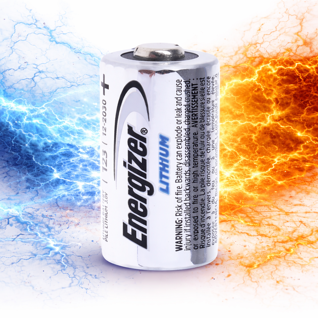 Fits ENERGIZER 39-010 CR123 ENERGIZER LITHIUM blister battery - 1 pie ⭐UK Stock⭐ - Image 2