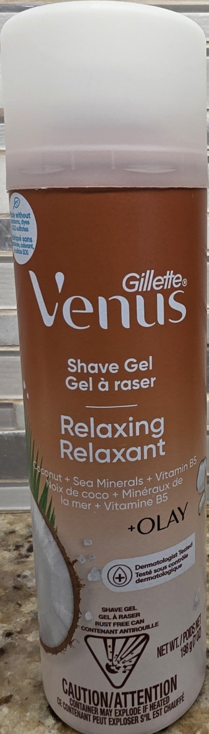 Gillette Venus + Olay Relaxing Shave Gel Coconut & Sea Minerals 7 oz