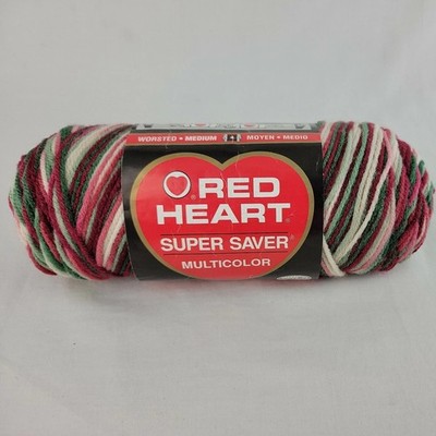 RARE Holly & Ivy Yarn Red Heart Super Saver 0967 Acrylic 6oz Skein 11 AVAIL XMAS