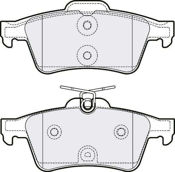 Brake Pads Set Rear PBP7042 Proformer 1619790380 1647875980 425439 4254A8