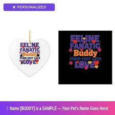 Custom Dog Pet Set of 2 Ornament Personalized Name Lover Owner Fathers Day Gift