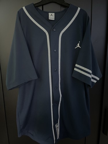 Vintage Nike Air Jordan Baseball Jersey Derek Jeter DJ2 Jumpman Shirt Men’s L