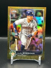 2022 Topps Chrome Ben Baller Alex Bregman Gold Refractor /50 - #141 Astros