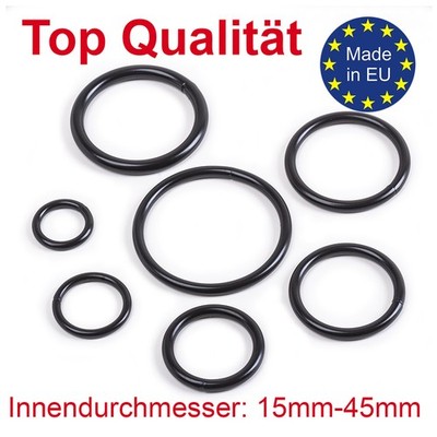 Rundring | Ring aus Stahl, geschweißt, schwarz, 15mm-45mm Innendurchmesser