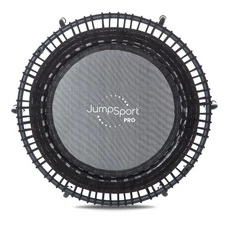 JumpSport 550f PRO Indoor Lightweight 44 Inch Folding Fitness Trampoline, Black