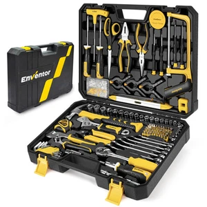 Enventor Ensemble d'outils, 218PCS Trousse générale d'outils à main pour les ménages avec rangement