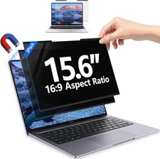 15.6 Inch Laptop Privacy Screen 16:9 Aspect Ratio, Removable Anti-Blue/Glare Fil