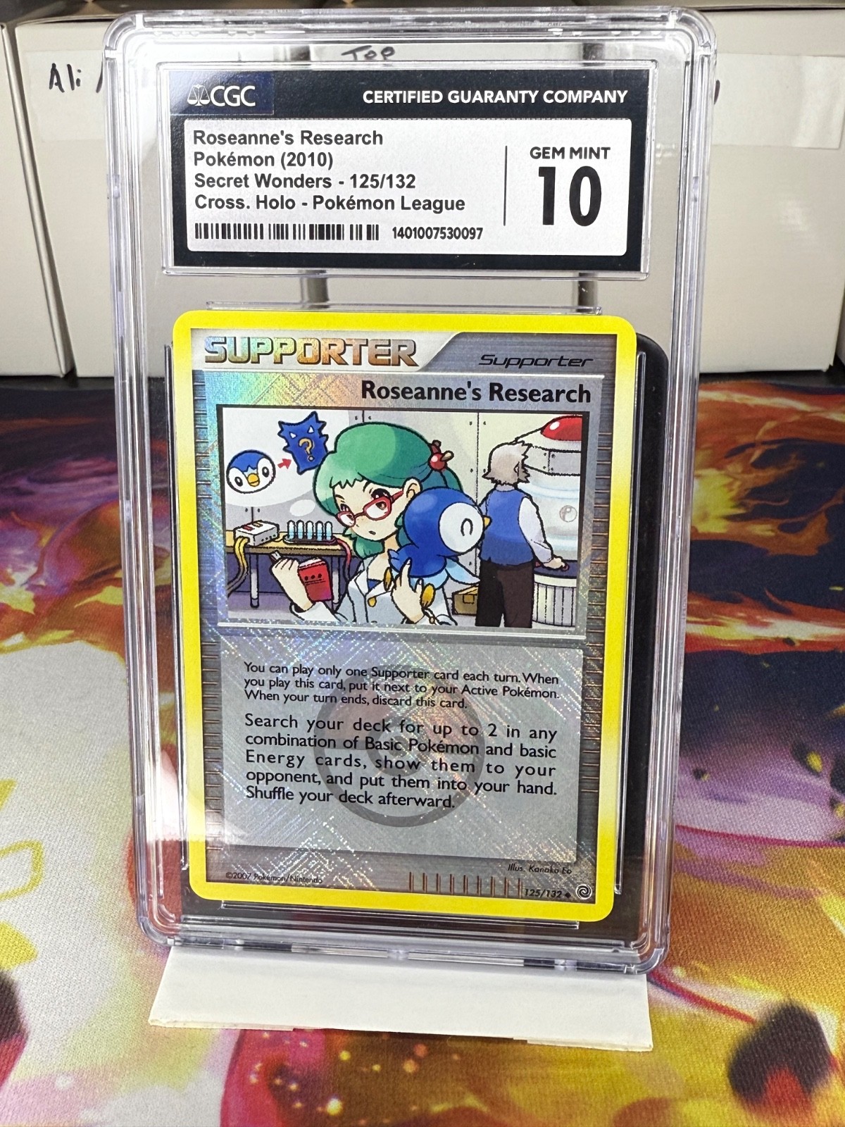 Roseanne's Research (Pokemon League Promo) 125/132 CGC 10