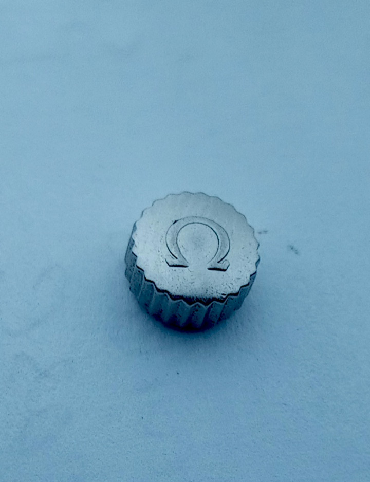 Vintage ME Omega Crown 6mm. M1. Wrist Stainless Watch Speedmaster Steel 43690 - vintagewatches.pk