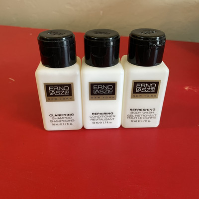 Erno Laszlo Shampoo Conditioner Body Wash 1.7 oz Each Travel Size