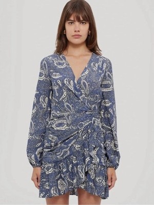   Veronica Beard Erinne Dress in Washed Indigo  