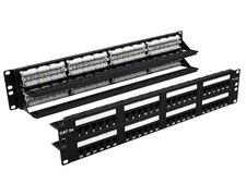 48 port 2U 19inch CAT5E Universal Patch Panel Rack Mountable