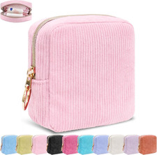 Period Bag for Girls, Corduroy Sanitary Napkin Storage Bag, Period Pouch  Tampo