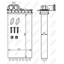 Wärmetauscher Innenraumheizung passend für Peugeot 206 CC 307