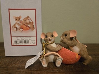 Charming Tails Mice Figurine I'll Always Share The Juicy Stuff With You Rare