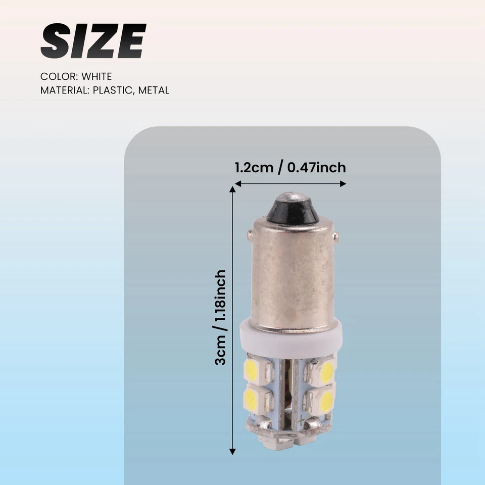 4x T11 BA9S 233 BAYONET 10 SMD LED Car Wedge Interior Side Light Bulb6995 - Image 3 of 3