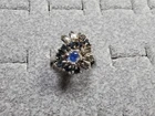 GRANDMA GRABE'S BEAUTIFUL VINTAGE 925 STERLING SILVER CZ 4.21G RING SIZE 7