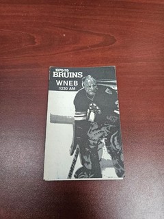 ES26 Boston Bruins 1978/79 NHL Hockey Pocket Schedule WNEB/Greenwood Auto