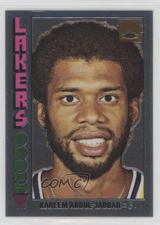 2001-02 Topps Chrome Reprints Kareem Abdul-Jabbar (1976-77 Topps) #8 HOF gb9
