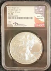 2021 1 OZ. SILVER AMERICAN HERALDIC EAGLE T-1 *NGC MS70* FDI JOHN M. MERCANTI