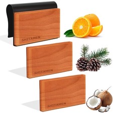 Car Air Freshener, Wood Air Freshener, Car Odor Eliminator for Visor Clip, 3-...