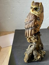 statuina  da collezione di gufo in resina grande