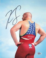 Kyle Snyder Signed Wrestling Photo PSA Autographed