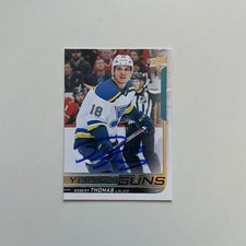 2018-19 UD Young Guns #472 ROBERT THOMAS Autographed Rookie Card