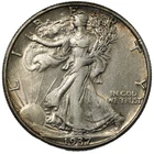 1937-D Denver Walking Liberty Half Dollar 50C XF/AU+