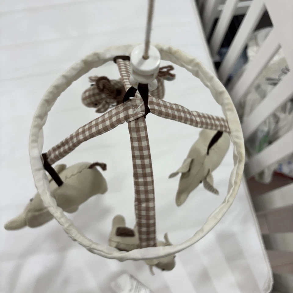 Pottery Barn Kids Grey Flying Elephant Mobile - Image 4 of 4