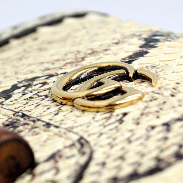 GUCCI 658244 Python Wall Bifold Card Case Used - image 5