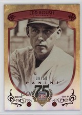 2014 Panini Hall of Fame Red Shield Red 39/50 Edd Roush #32 HOF Shield 0l2