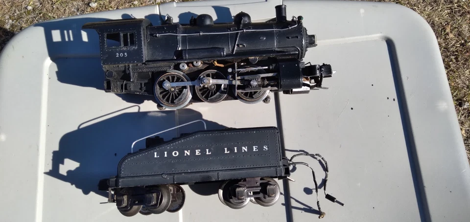 Lionel Prewar O Gauge 203 Steam Switcher 0-6-0 Locomotive & Tender - Image 3 of 4