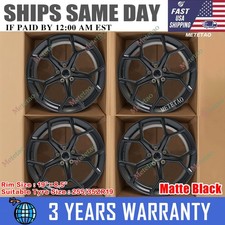 4pcs 19inch 198.5 Wheel Rim For Audi A4 A5 A6 A7 Q5 Rs5 Rs6 Rs7 Matte Black