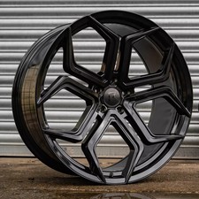 24"RIVIERA RF7 BLACK ALLOY WHEELS BMW X5 X7 Audi Q7 Q8 MERCEDES GL RANGE ROVER