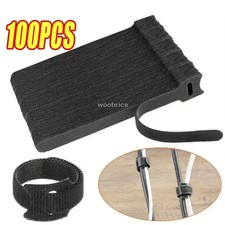 10 100pcsReleasable Cable Organizer Ties Mouse Earphones Wire Management Nylon