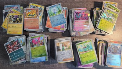 900+  ALL HOLOS / REVERSE HOLO ONLY Lot of Pokemon Cards - SV & Mega Evolution