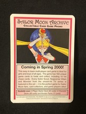 Sailor Moon Archive Collectible Card Game Promo TCG CCG 2000 Dart Flipcards