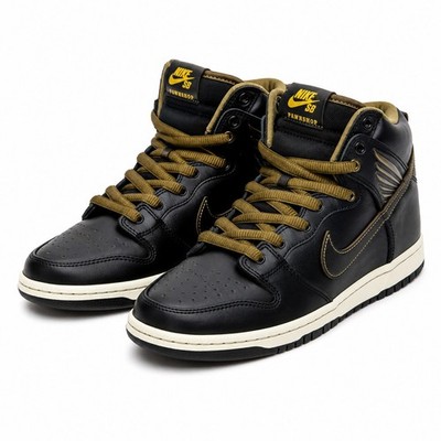 Nike SB Dunk High x Pawnshop Skate Co. Black Olive FJ0445-001 Men's US 5.5, EU38