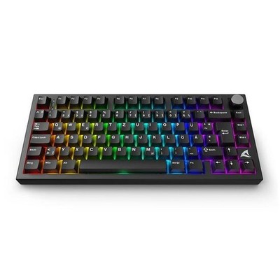 Sharkoon Tastatur Skiller SGK55W kabellos TKL 75% schwarz Linear, DE-Layout