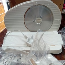 Foldable Electric Kitchen Food Meat Bread Slicer Machine Thickness Adjustable UK