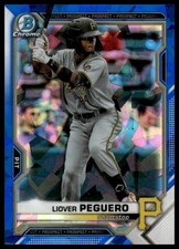 2021 Bowman Draft Sapphire Edition #BDC-185 Liover Peguero Pirates NM+