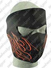 Orange FLAME Neoprene Face Mask Ski Motorcycl...