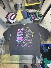 Vintage Disney Designs Neon Mickey Mouse Sweatshirt Men’s 4xl Made In USA