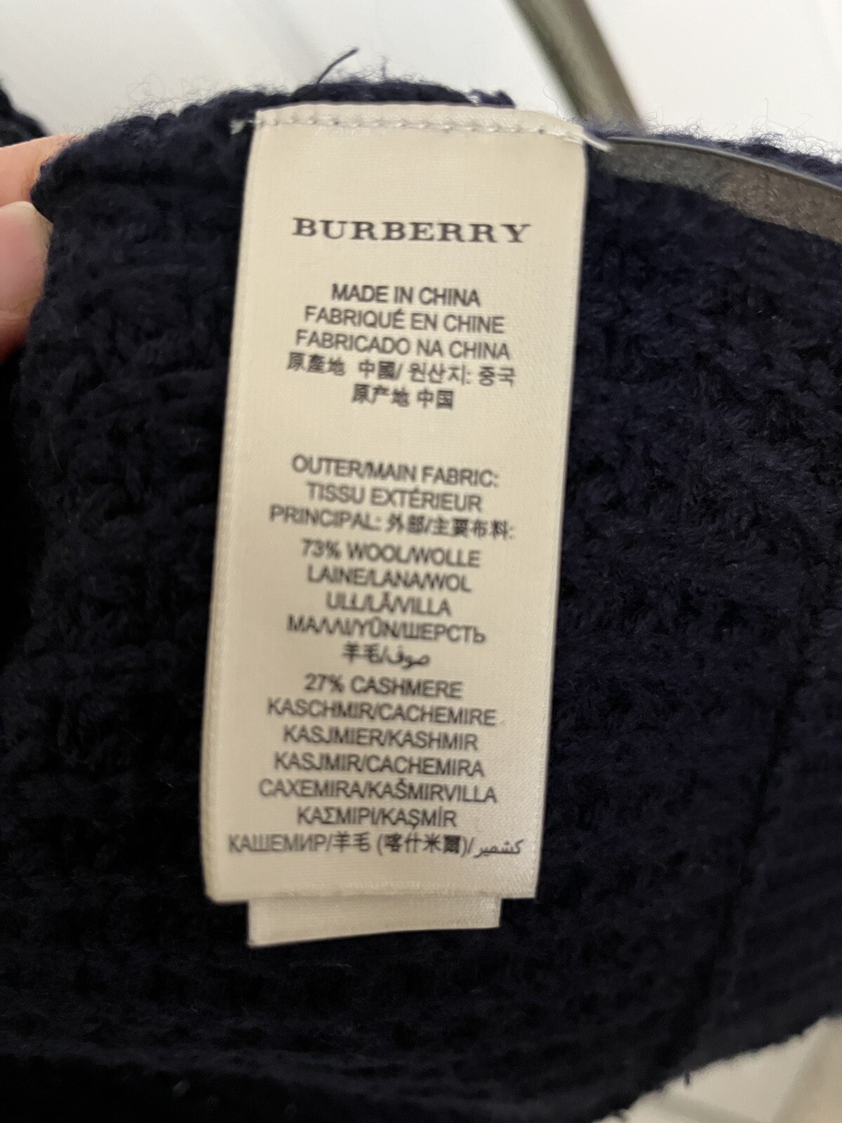 Burberry Brit Cashmere Cardigan Sweater Navy Mens… - image 3